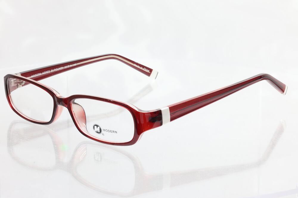 Modern Agree Burgundy 52-16-140mm Eyeglass FRAMES ONLY - NEW/WITHOUT TAGS